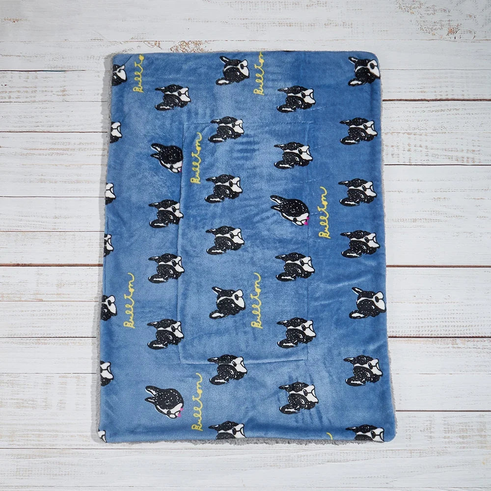 Winter Warm Pet Bed Mat Flannel Dog Cushion - MyPetDollar.com