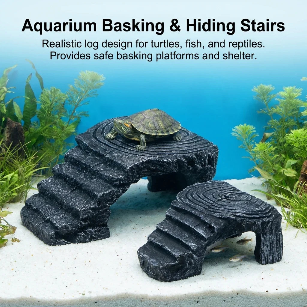 Turtle Basking Platform Resin Habitat Decor - MyPetDollar.com