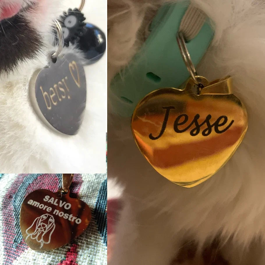 Custom Dog Cat ID Tag Engraved Personalized - MyPetDollar.com