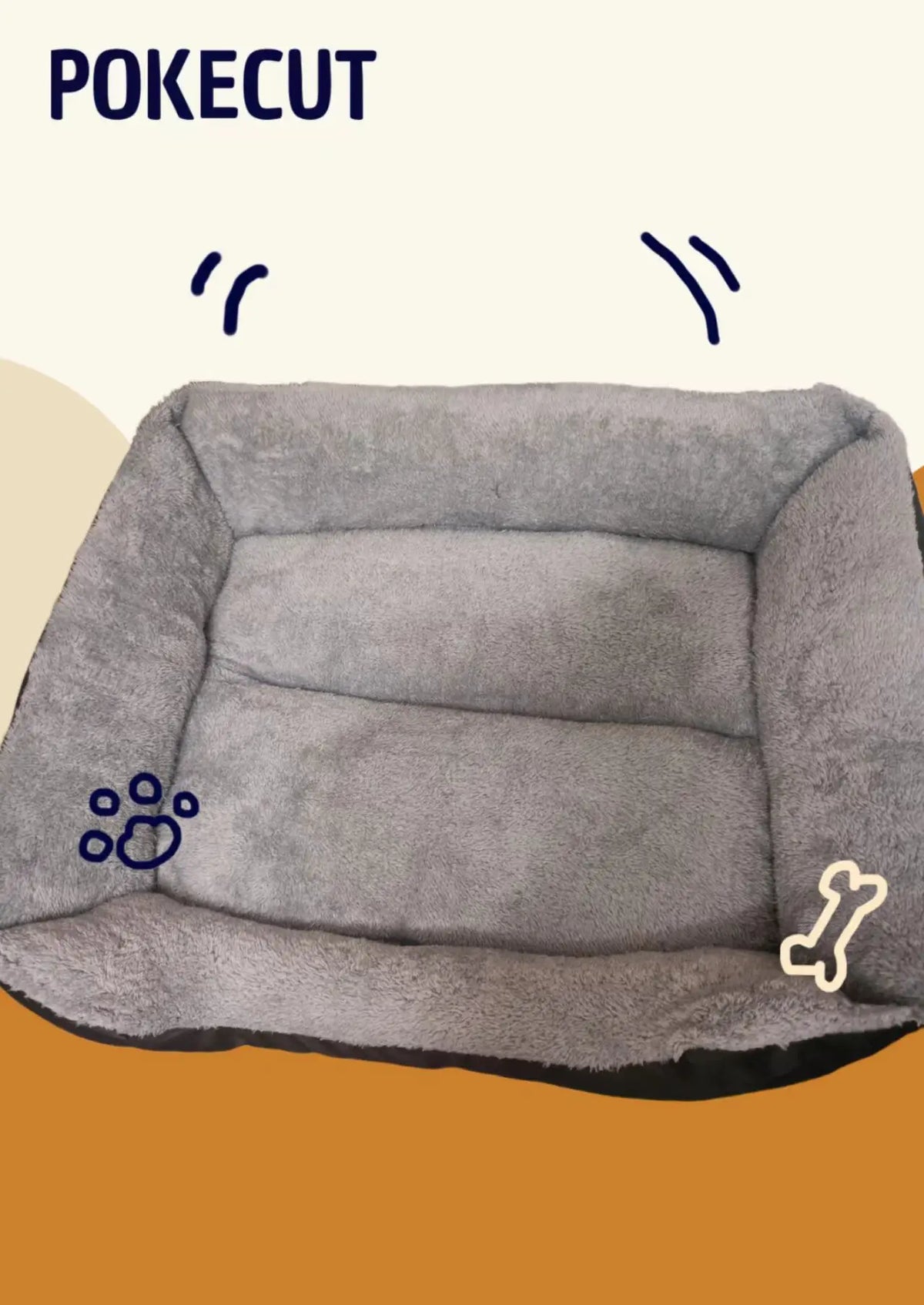 Coffee-Colored Stain-Resistant Kennel Paw - MyPetDollar.com