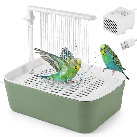 Parrot Automatic Shower Pet Bird Cage Bath - MyPetDollar.com