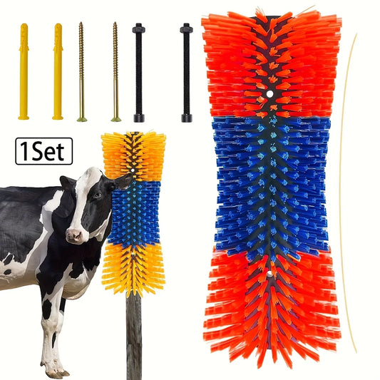 1 Pack Livestock Scratch Brush with Screws, - MyPetDollar.com
