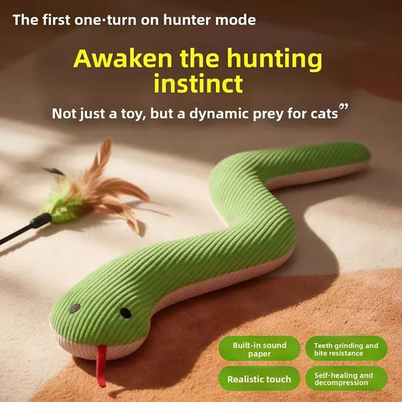 Snake Pet Toy Interactive Play Toy Kitten - MyPetDollar.com