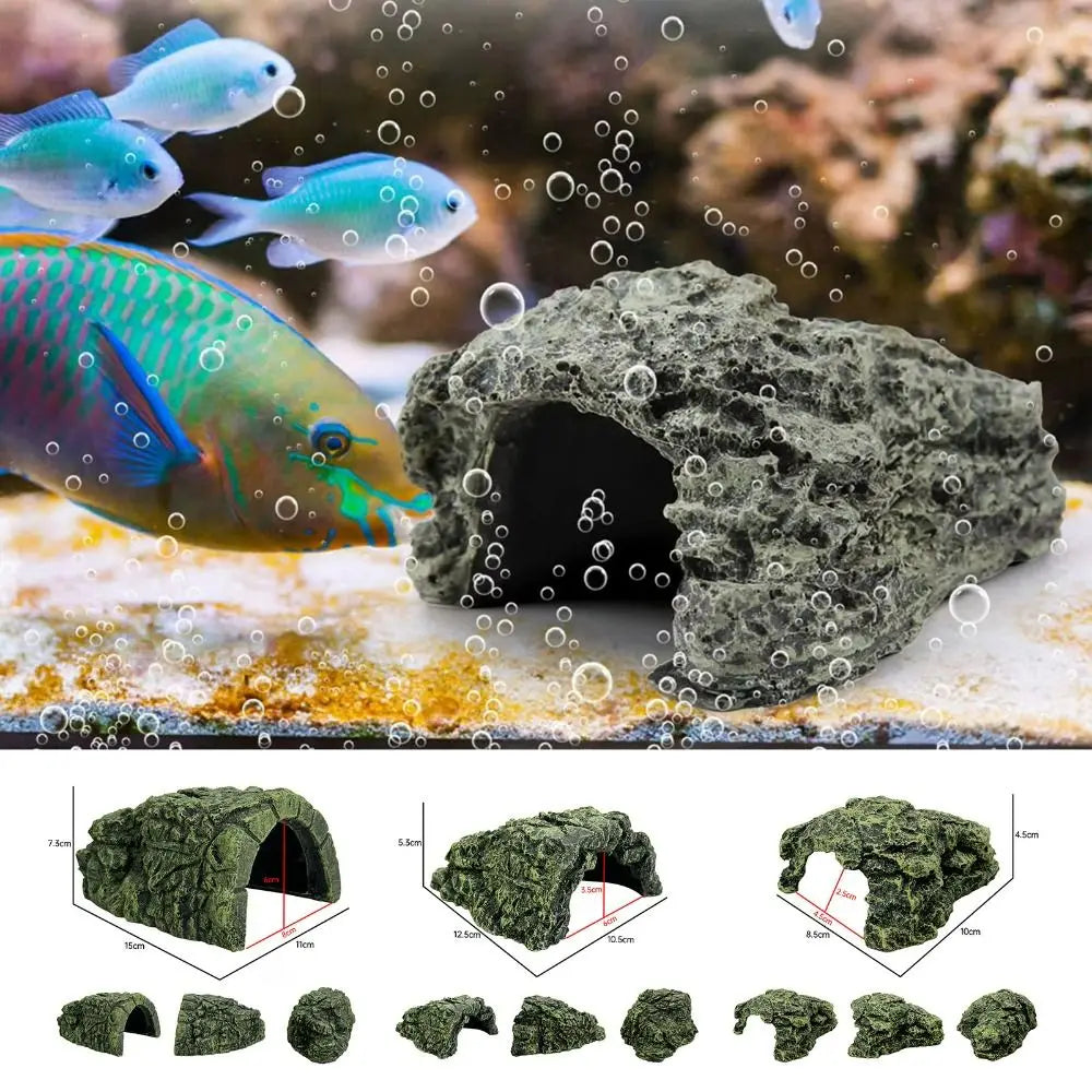 Creative Resin Fish Shrimp Hiding Cave - MyPetDollar.com