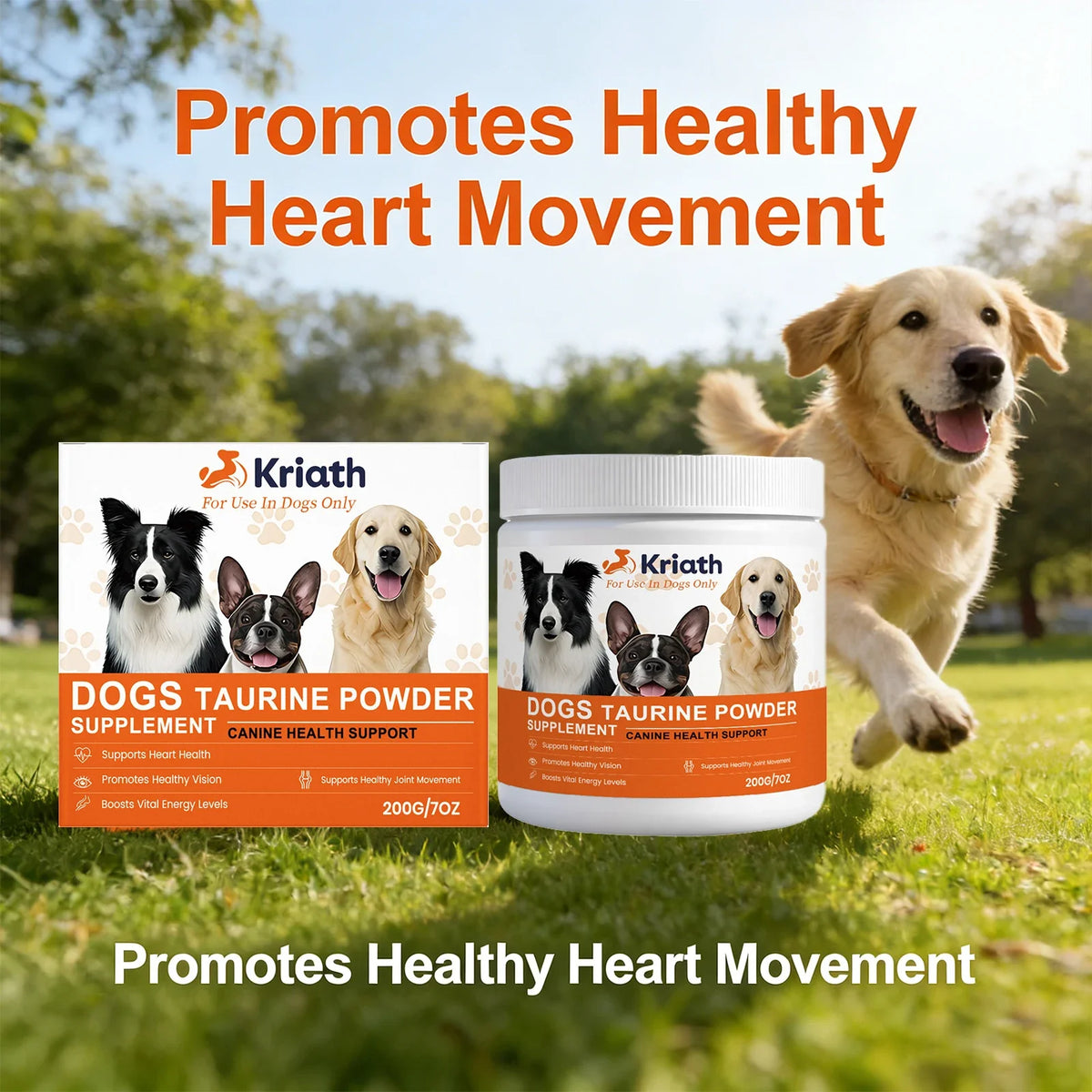 Dogs Taurine Powder Support Heart Health - MyPetDollar.com