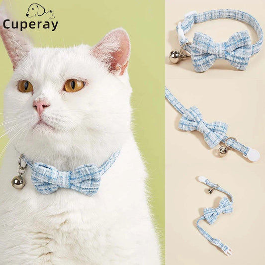 Bow Cat Collar Adjustable Pet Bow Tie Collar - MyPetDollar.com