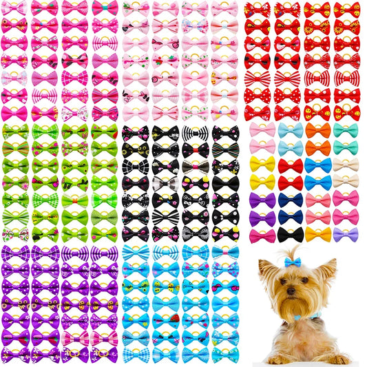 10/20/30PCS Pet Grooming Hair Bows Puppy Mix - MyPetDollar.com