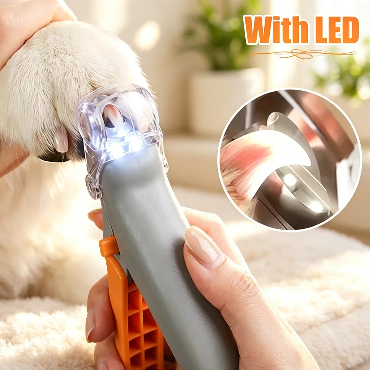 LED Light Dual-Sided Pet Nail Clippers for - MyPetDollar.com
