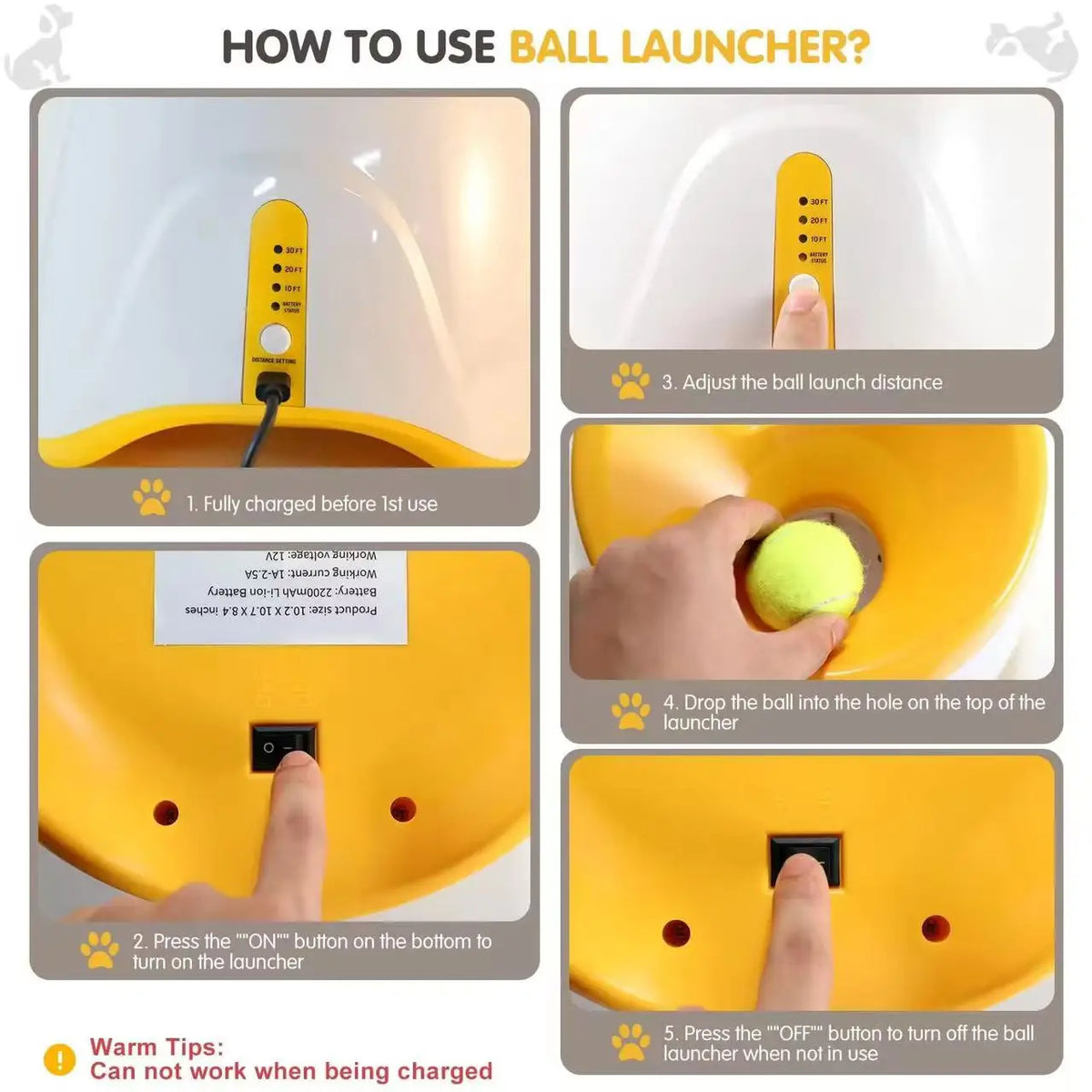 Outdoor Throwing Rechargeable Automatic Dog - MyPetDollar.com