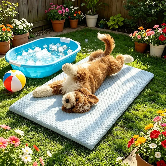 Pet Mat Pet Cooling Sheet Summer Ice Silk - MyPetDollar.com
