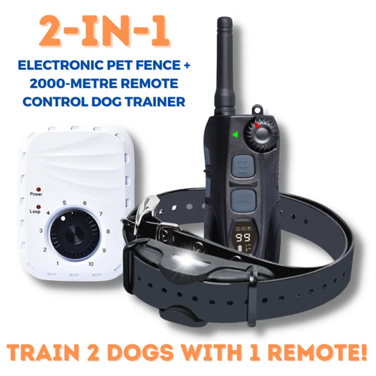 Remote Dog Training Collar 2-IN-1 ELECTRONIC - MyPetDollar.com