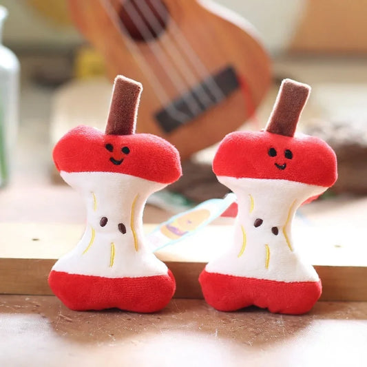 1pc Plush Apple-Shaped Dog&Cat Chew Toy with - MyPetDollar.com