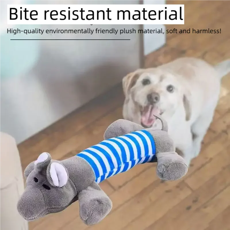 Puppy Squeaker Squeaky Plush Bone Dog Toy - - MyPetDollar.com