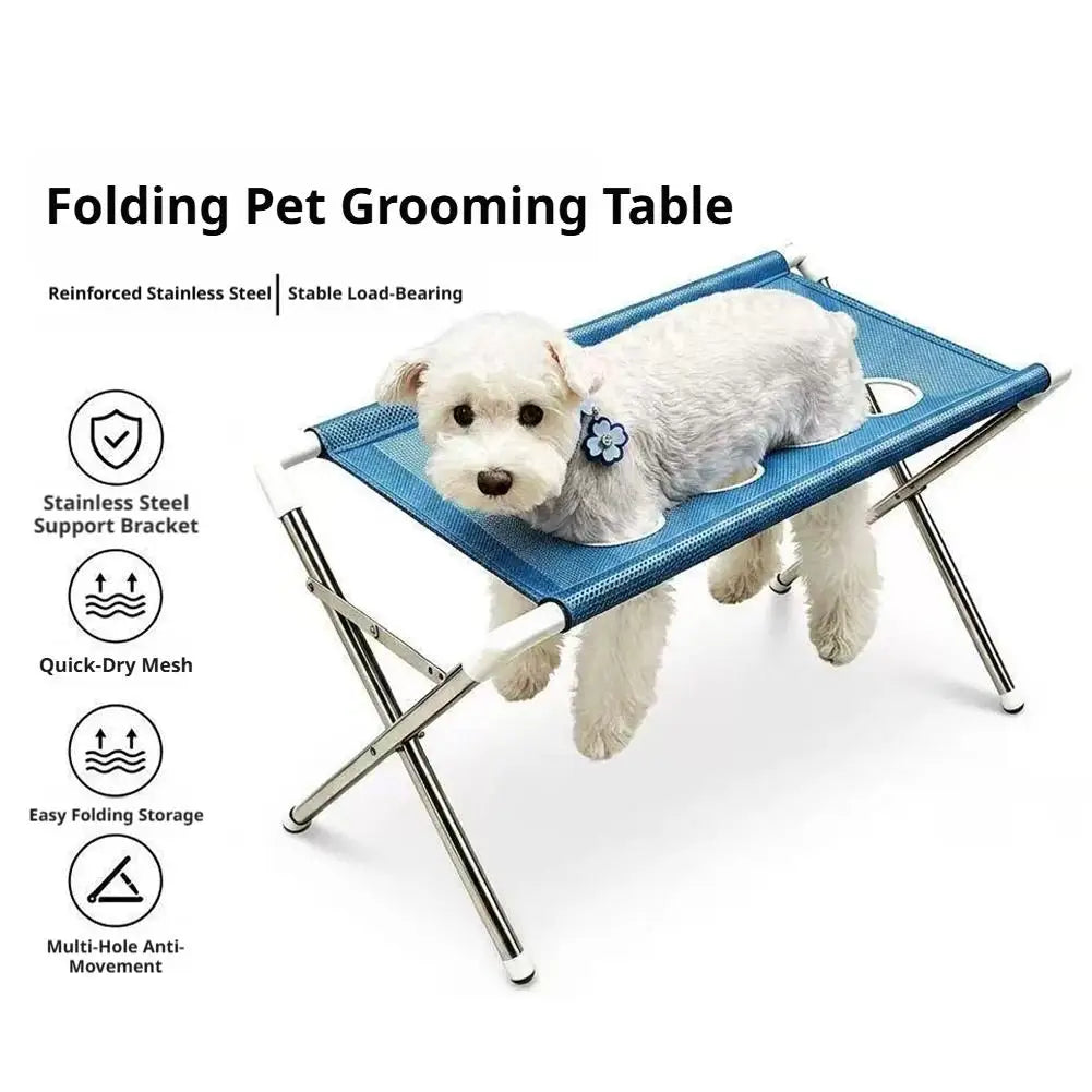 Breathable Mesh Pet Bath Stand Foldable Cat - MyPetDollar.com