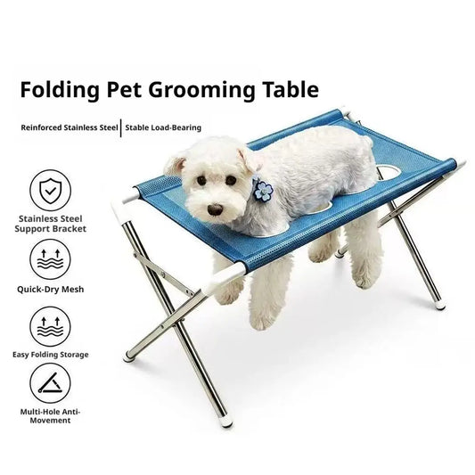 Breathable Mesh Pet Bath Stand Foldable Cat - MyPetDollar.com