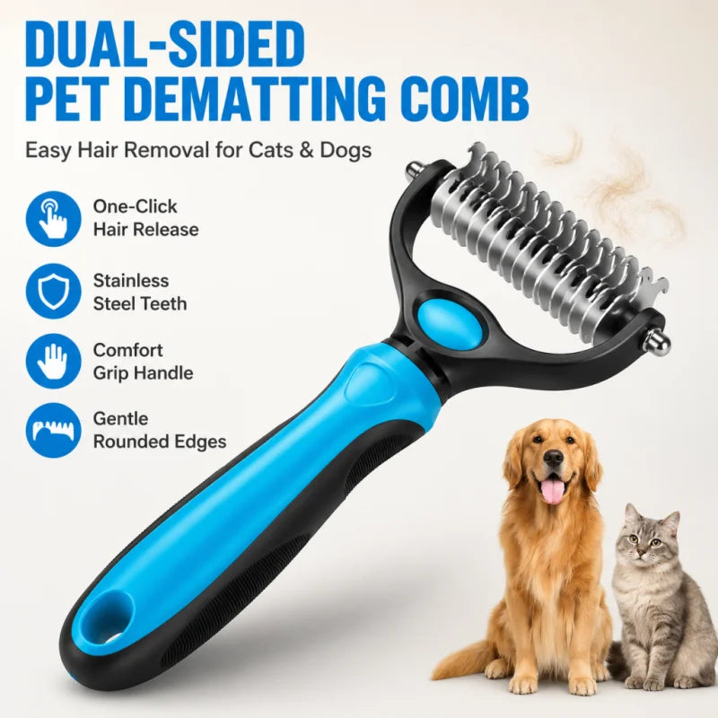 Pet Dematting Comb for Dogs & Cats, Knot - MyPetDollar.com