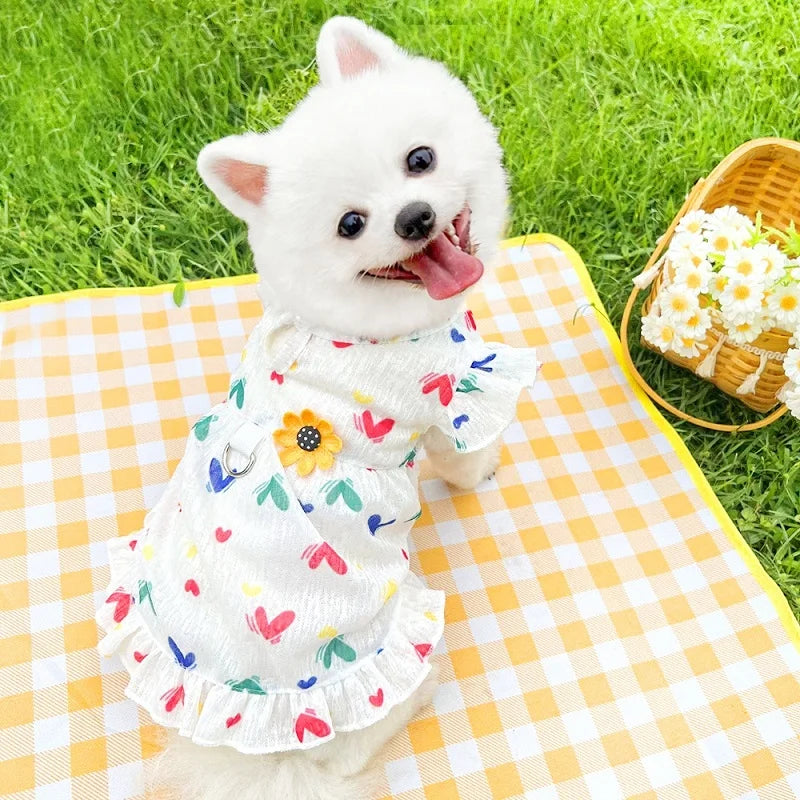 Princess Style Dog Dresses Summer Strawberry - MyPetDollar.com