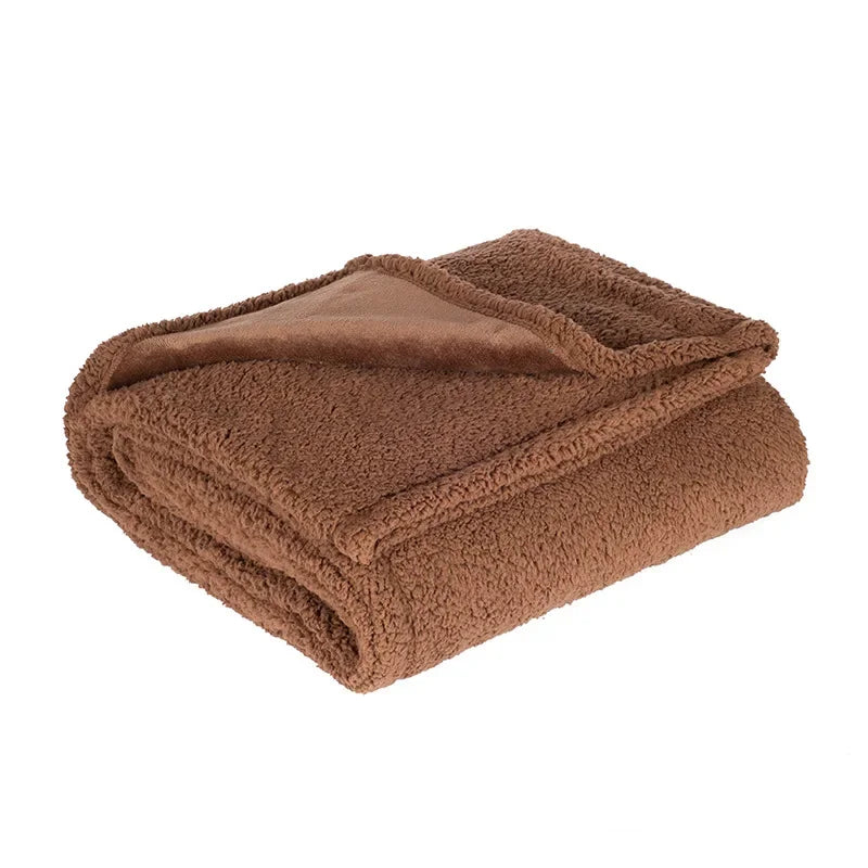 Waterproof Fleece Bed Blanket Plush Soft - MyPetDollar.com