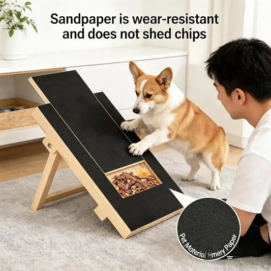 Solid Pine Wood Dog Scratch Pad Stress Free - MyPetDollar.com