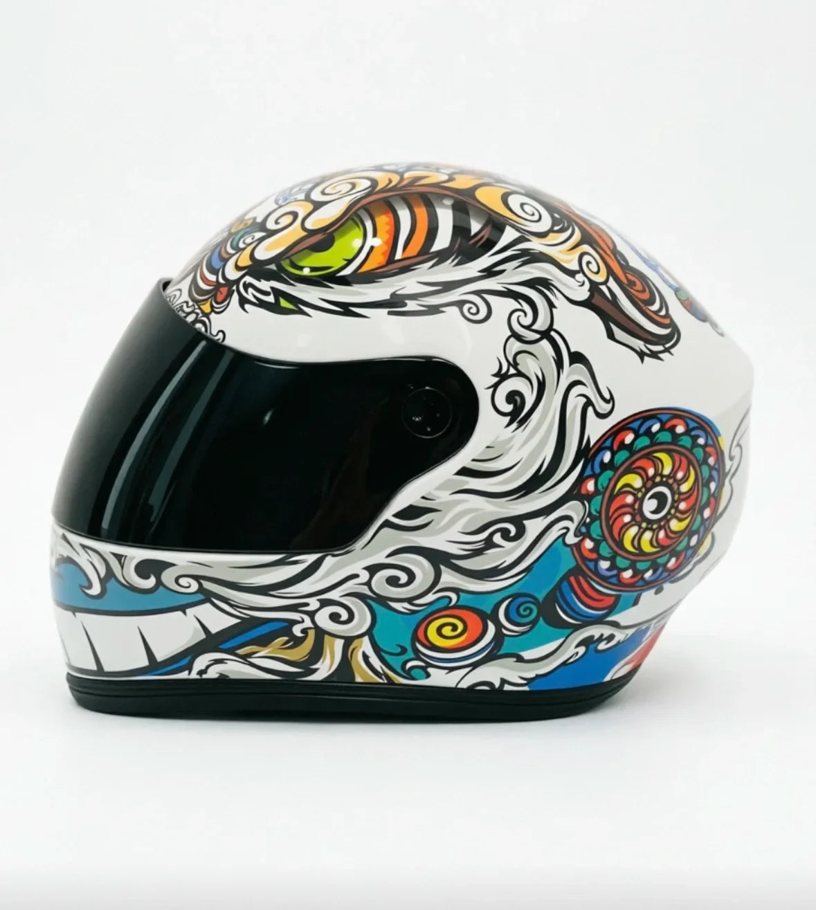 Pet Helmet for Cats Small Dogs Se Lion Dance Pattern ABS – Cat Supplies