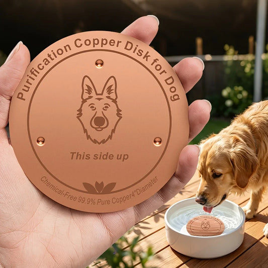 99.9% Pure Copper Pet Water Filter Bowl - MyPetDollar.com
