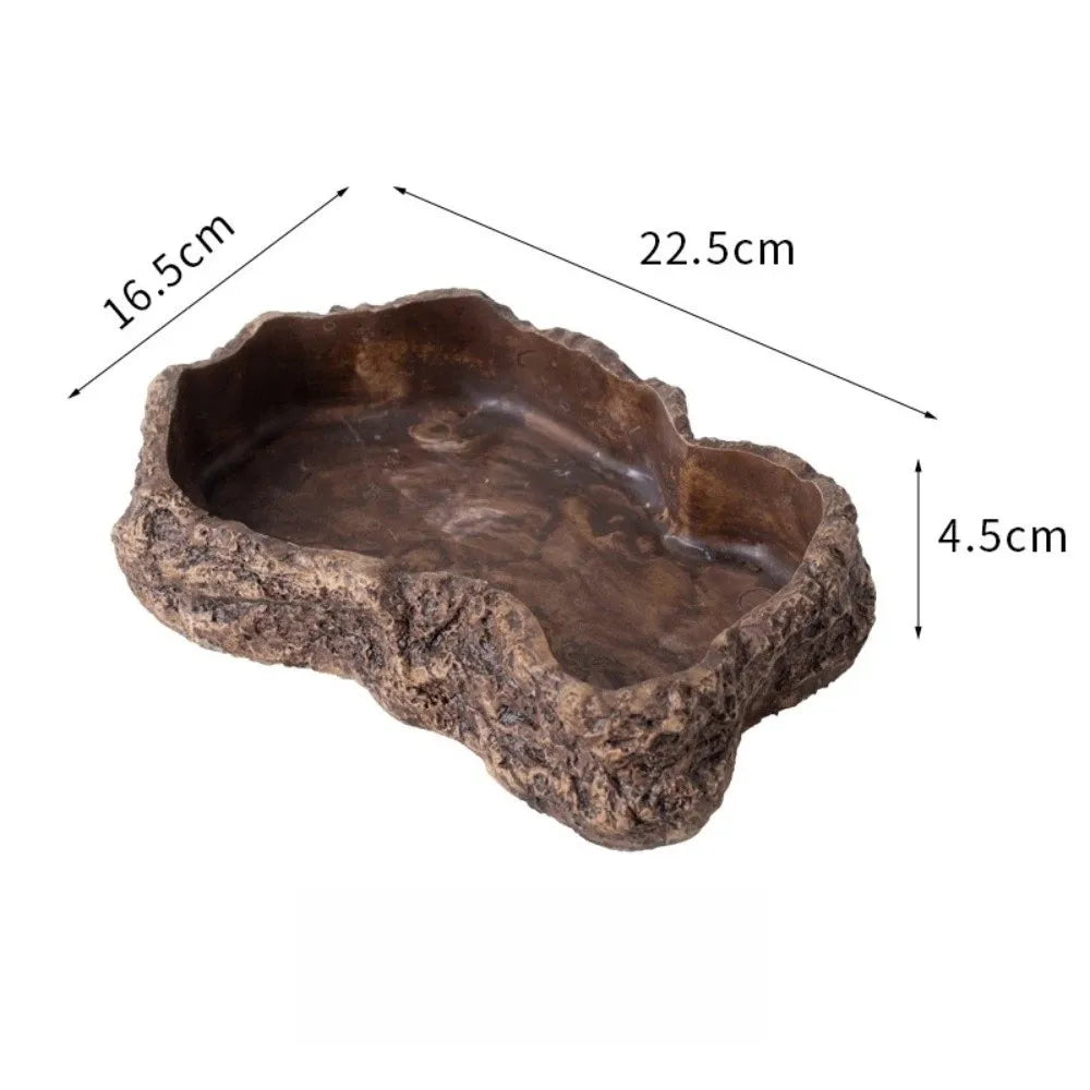 Simulated Rock Reptile Food Bowl Multiple - MyPetDollar.com