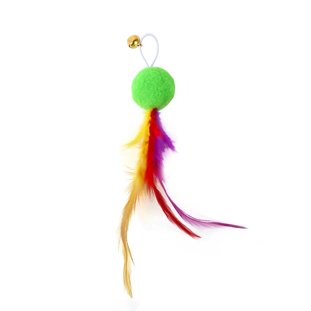 Cat Feather Toy Accessories False Mouse Worm - MyPetDollar.com