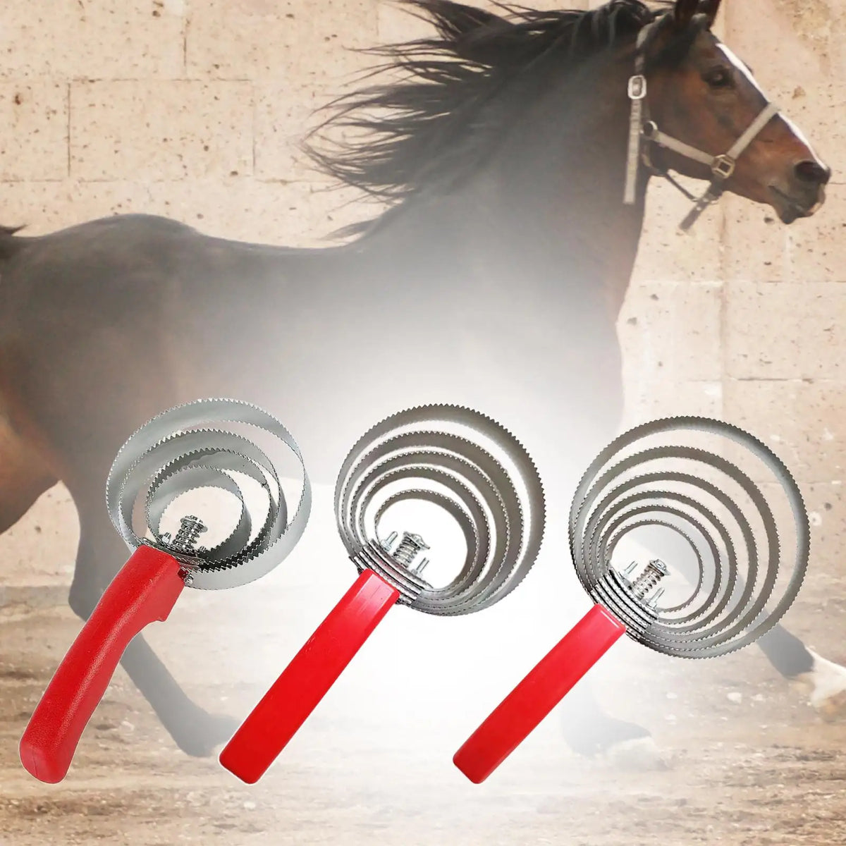 Reversible Curry Comb with Rubber Anti Slip - MyPetDollar.com