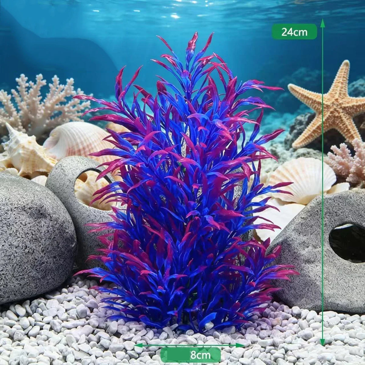 Plastic Artificial Aquarium PVC Plants - MyPetDollar.com