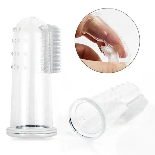 1/2/3pcs Soft Pet Dog Finger Toothbrush Dog - MyPetDollar.com