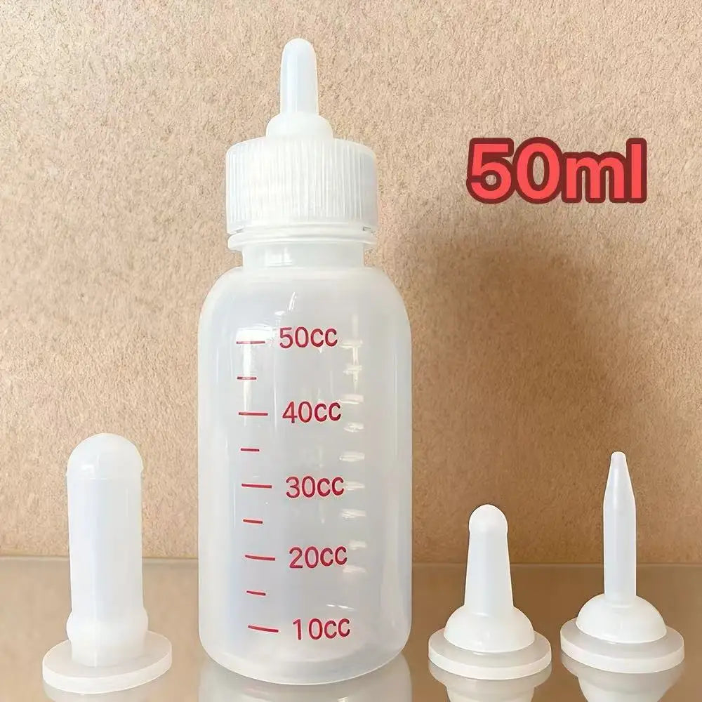 Pet Nursing Bottle Set with 3 Size Silicone Nipples Anti Choke – 4 Colors
