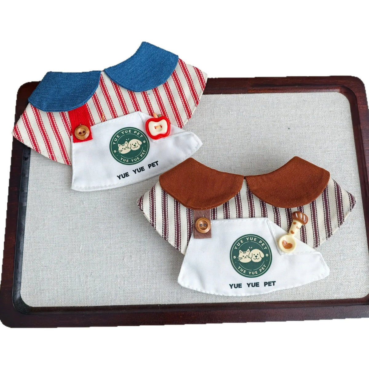 Cute Pet Chef Outfit Set with Hat and Bib Collar – view 5