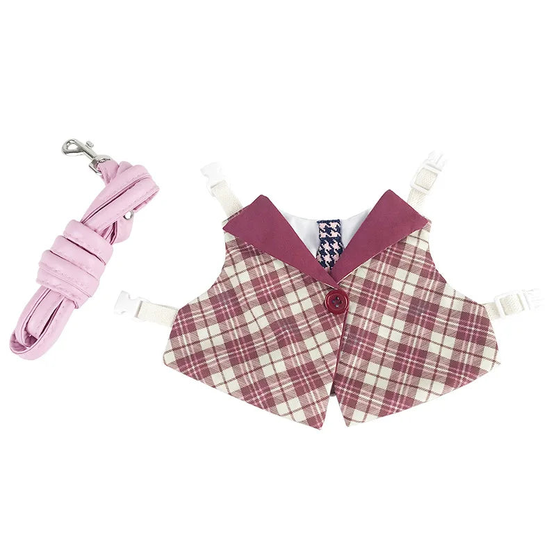 Preppy Style Rabbit Harness and Leash
