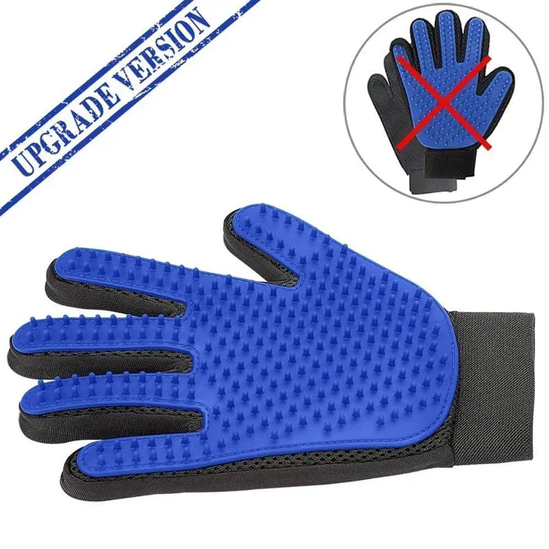 Silicone Pet Grooming Gloves Cats Hair Brush - MyPetDollar.com