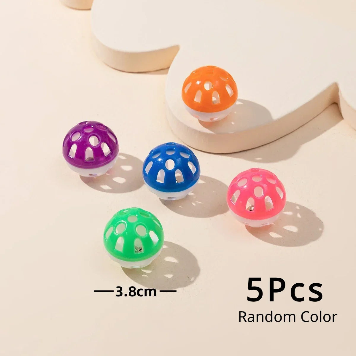 Cat Kitten Play Balls with Jingle Bell Hollow Rolling