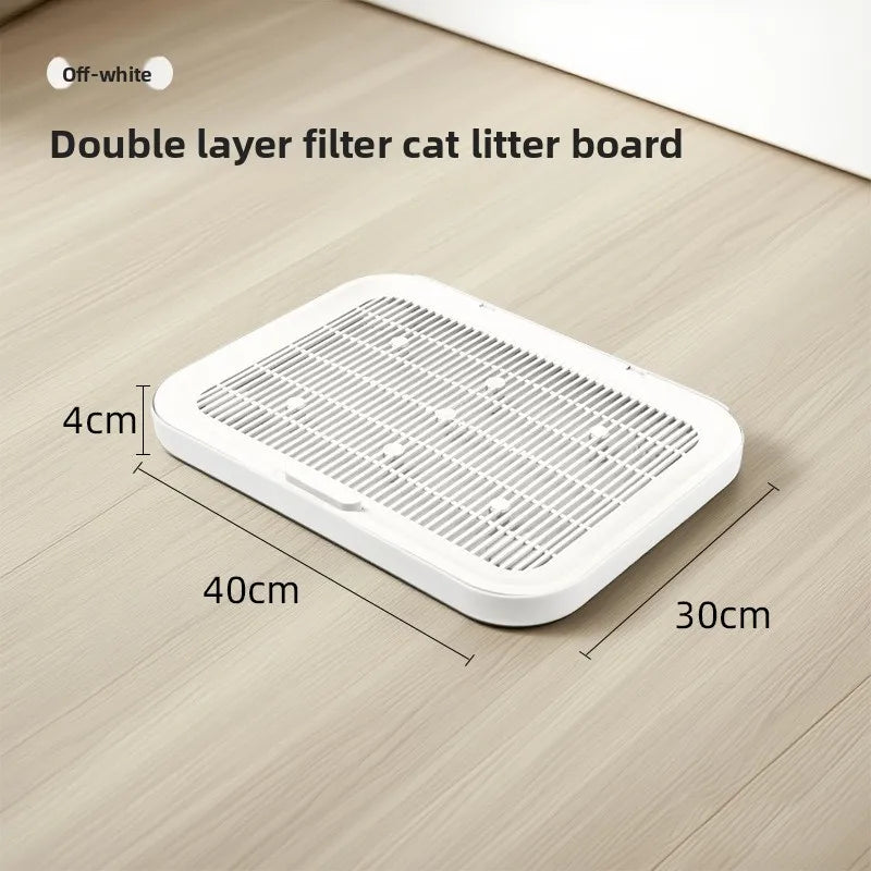 Large Cat Litter Mat Double Layer PP Washable Non Slip
