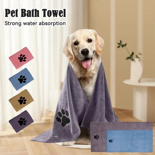 35x75cm 50x100cm Microfiber Pet Bath Towel - MyPetDollar.com