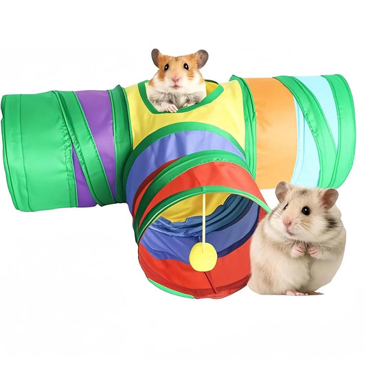 Guinea Pig Tunnel Toys Collapsible Rabbit - MyPetDollar.com