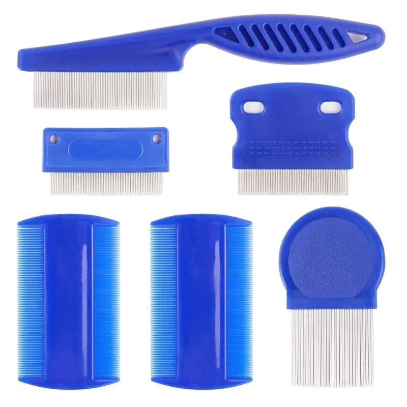 Flea Lice Comb, Stainless Steel Dog & Cat Grooming Combs – Dog Supplies