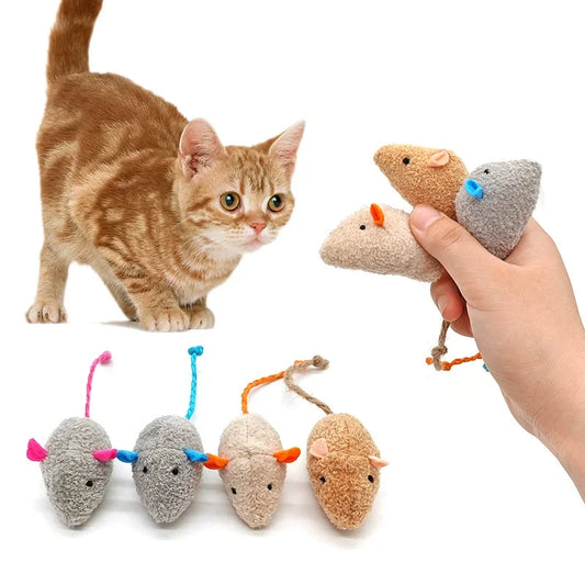 Interactive Plush Rat Cat Toy With Built In - MyPetDollar.com