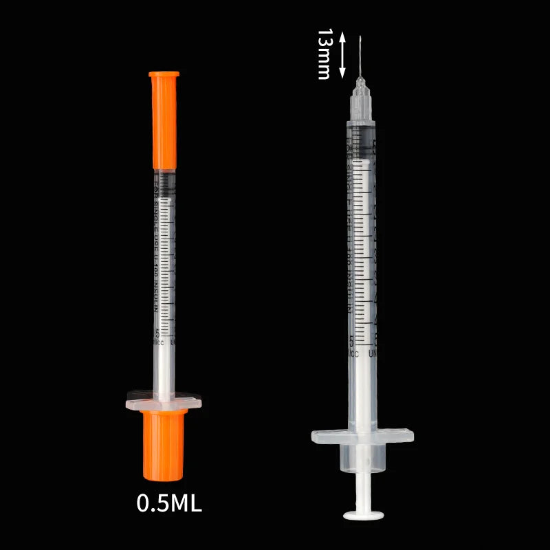 50 Veterinary Injector Disposable Poultry Adjustable – 3 Colors