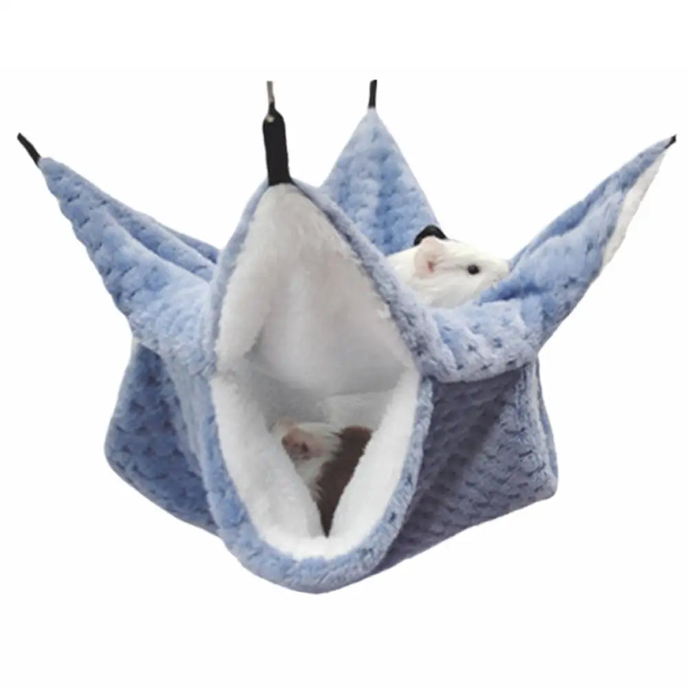 Plush Hamster Nest Winter Bed Home Shed Hanging Hammock for Small Pets