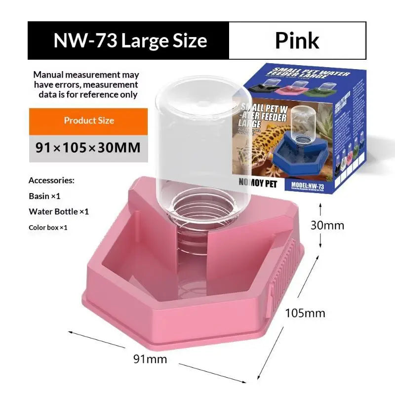 Durable Reptile Auto Hydration Dispenser Dish – 15 Colors