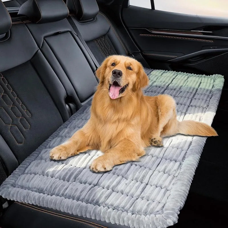 Washable Car Seat Protector Pad Plaid Dog - MyPetDollar.com