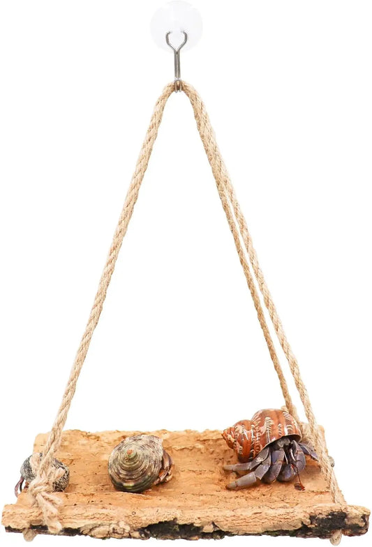 Hermit Crab Climbing Toy, Natural Wooden - MyPetDollar.com