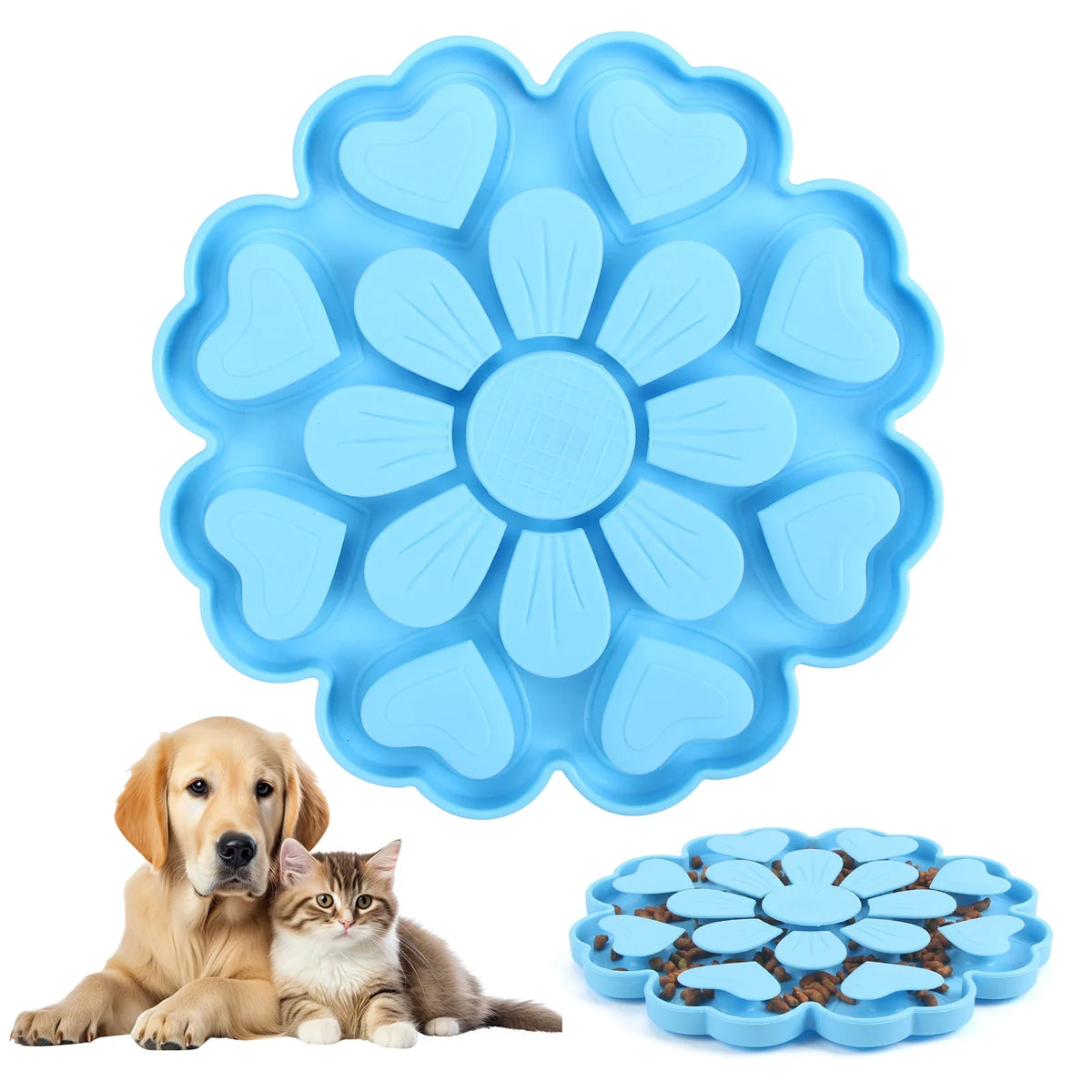 Silicone Pet Slow Feeder Bowl Licking Pad – 4 Colors