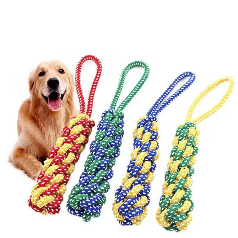 Durable Braided Cotton Rope Dog Chew Toys, - MyPetDollar.com