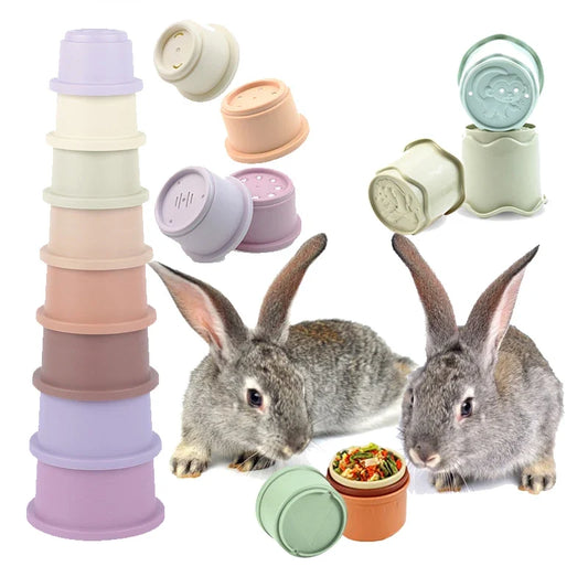 Stacking Cups Toy For Rabbits Multi-Colored - MyPetDollar.com