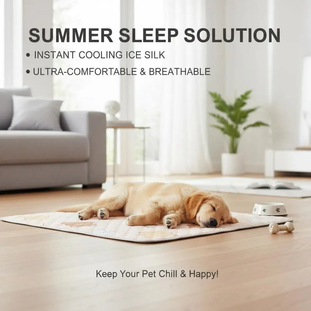 Pet Ice Silk Mat Summer Pad Mat For Dogs - MyPetDollar.com