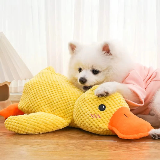 Plush Duck Dog Toy Bite Resistant Squeaky - MyPetDollar.com